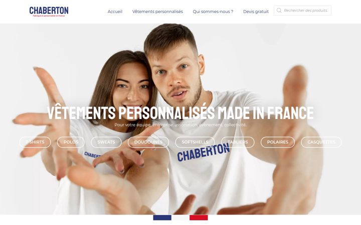 Skjermbilde av chaberton.fr