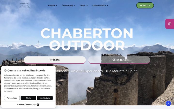Snímek obrazovky chabertonoutdoor.org