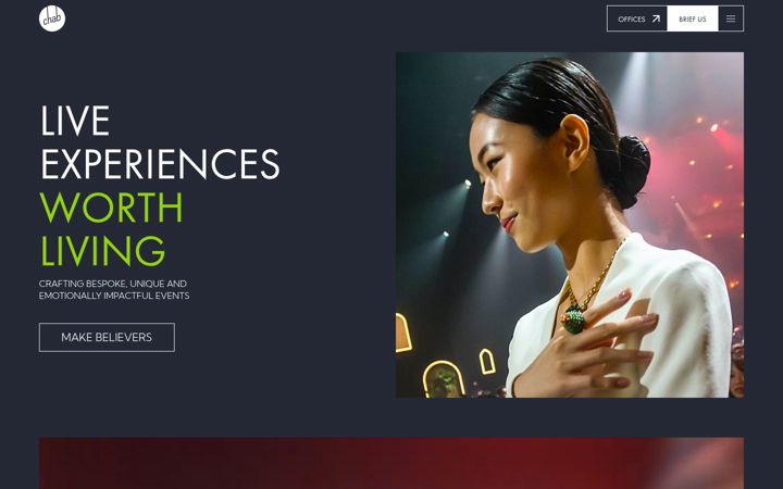 Screenshot of chabevents.com