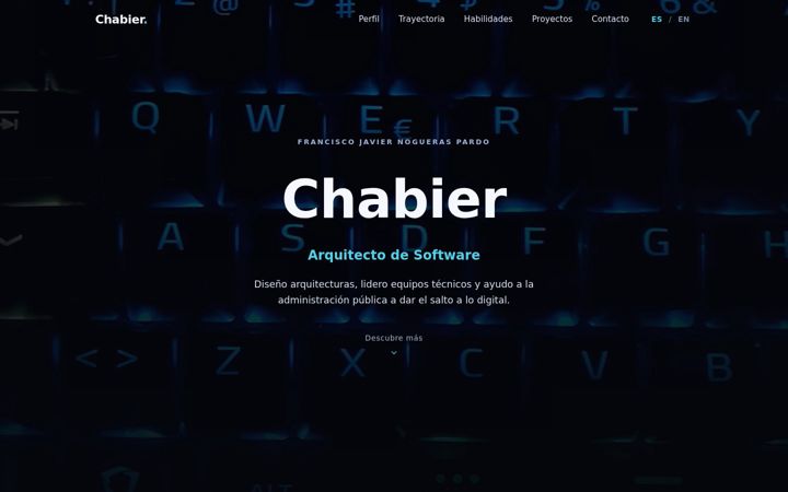 Screenshot of chabier.es