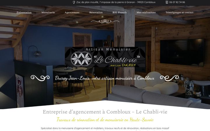 Screenshot of chabli-vie.com