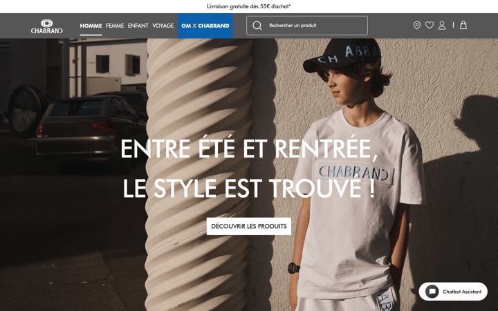Captură de ecran a chabrand.net