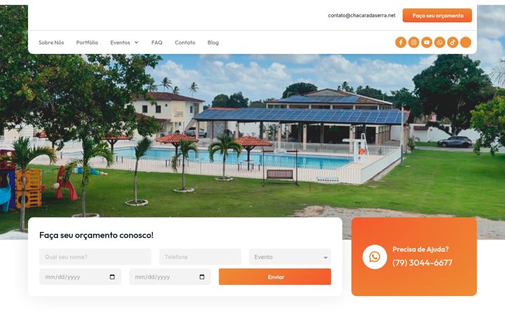 Captură de ecran a chacaradaserra.net
