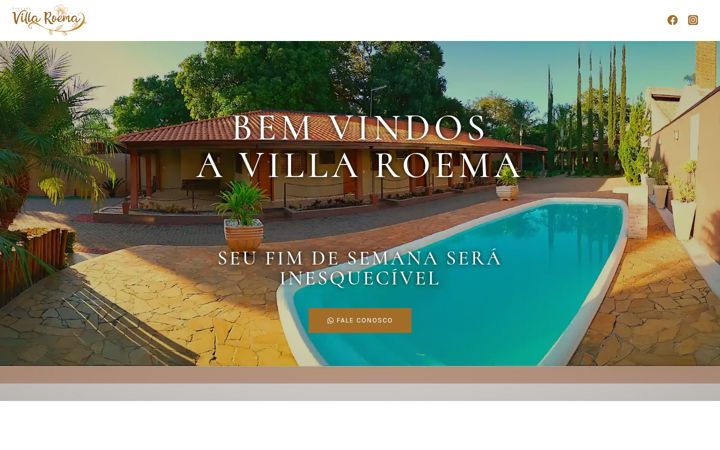 Captura de ecrã de chacaravillaroema.com.br