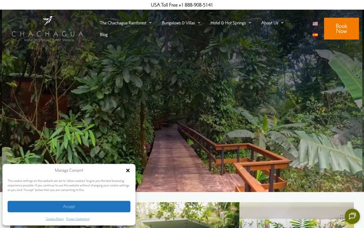 Screenshot of chachaguarainforesthotel.com