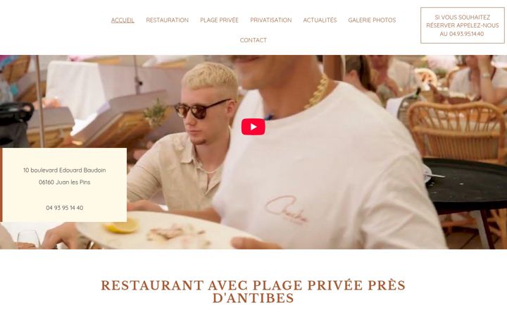 Screenshot of chachalaplage.com