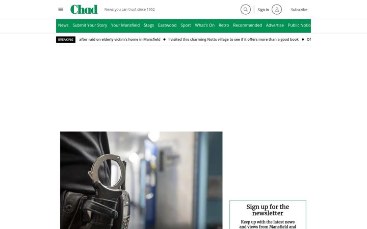 Screenshot von chad.co.uk