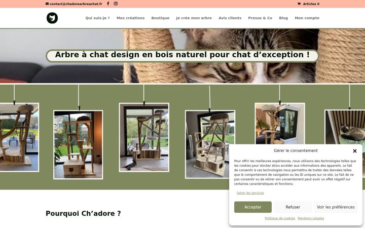 Skjermbilde av chadorearbreachat.fr