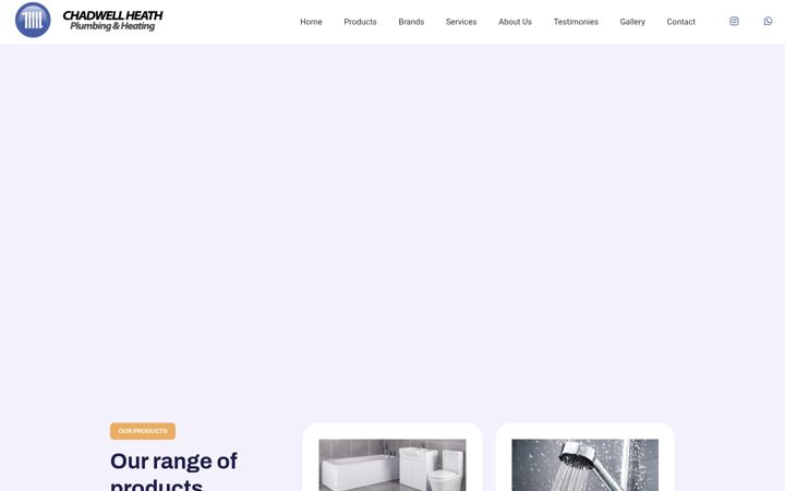 Screenshot of chadwellplumbing.com