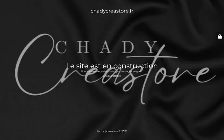 Skjermbilde av chadycreastore.fr