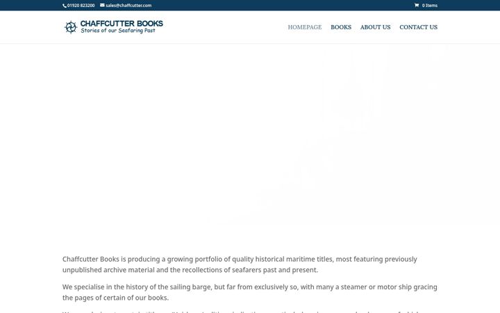 Screenshot ta' chaffcutterbooks.co.uk