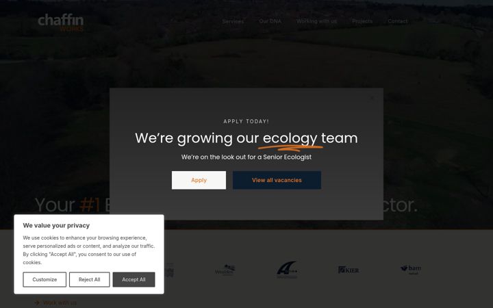 Screenshot of chaffinworks.com