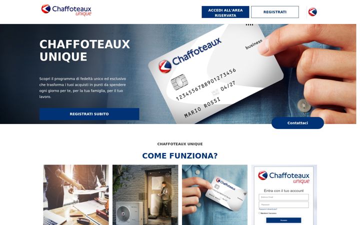 Screenshot of chaffoteauxunique.it