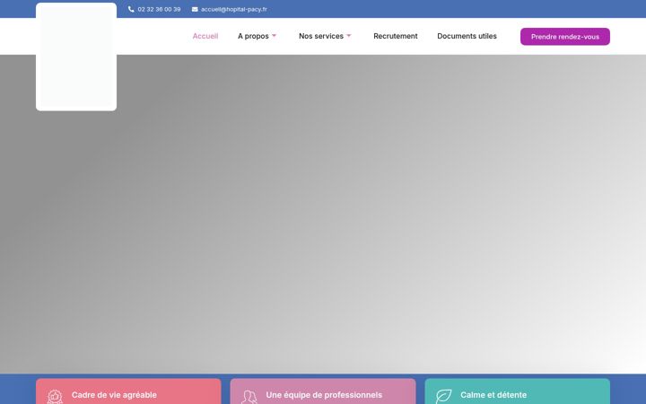 Skjermbilde av chag-pacy.fr