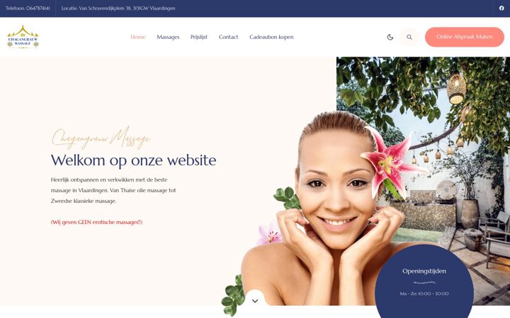 Ekrano kopija chagangrauwmassage.nl