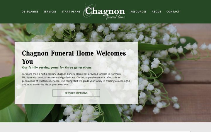 Screenshot of chagnonfh.com