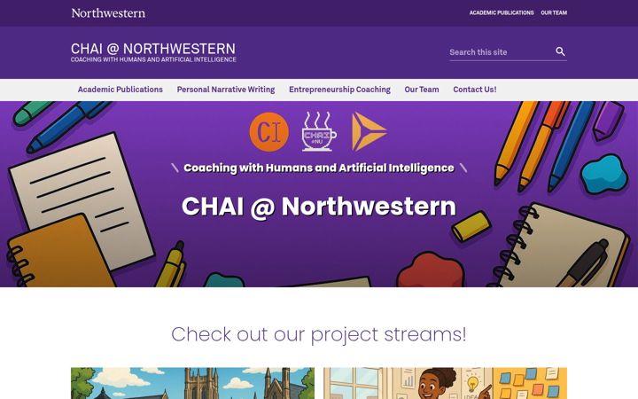 Screenshot von chai.northwestern.edu