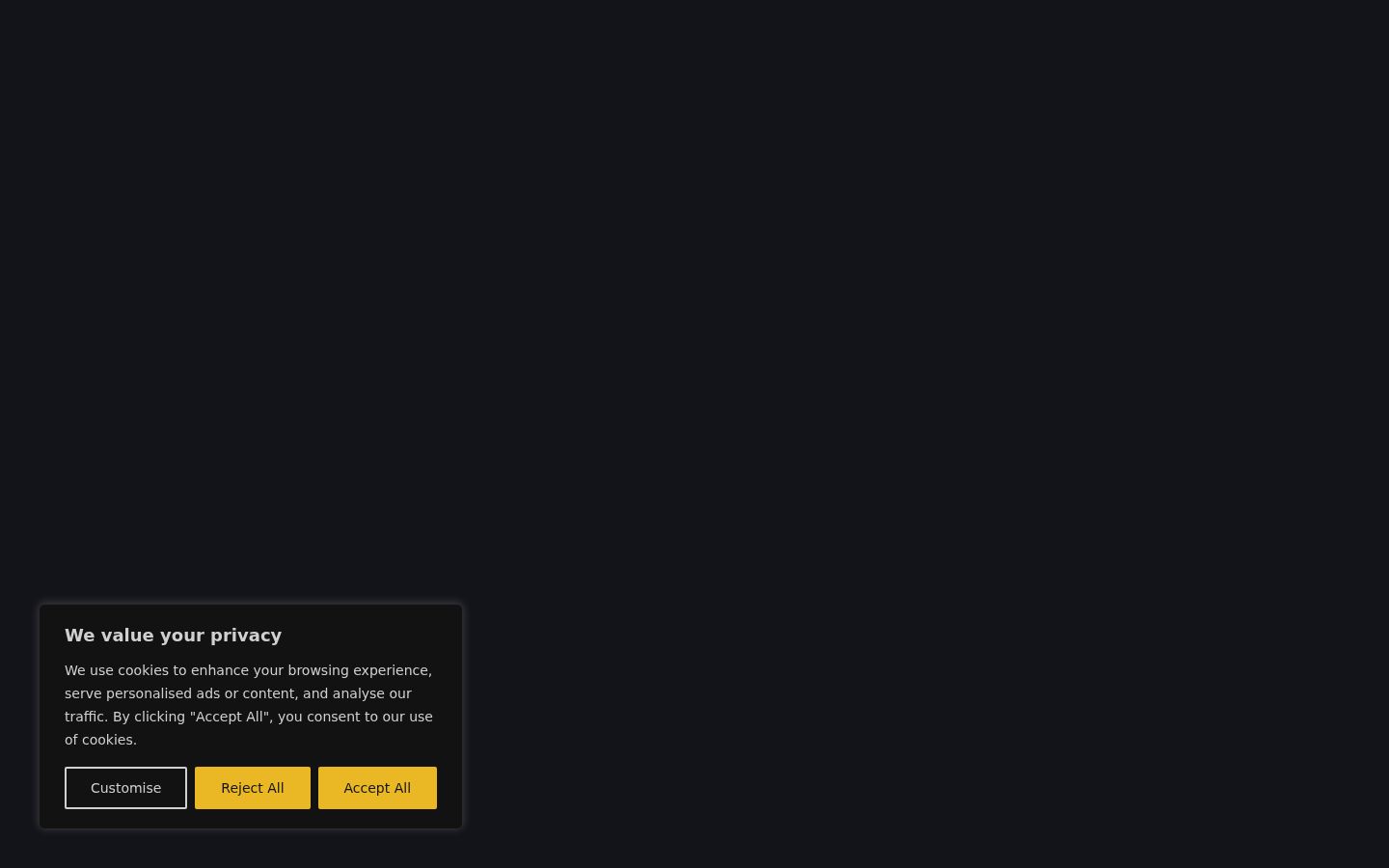 Screenshot του banner συγκατάθεσης που εμφανίστηκε πριν από οποιαδήποτε αλληλεπίδραση