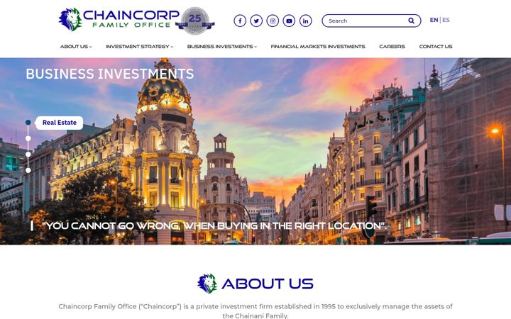 Screenshot of chaincorp.com