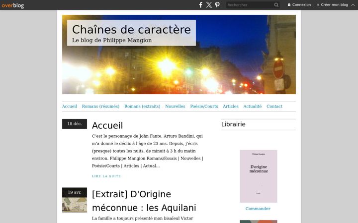 Screenshot of chaines-de-caractere.com