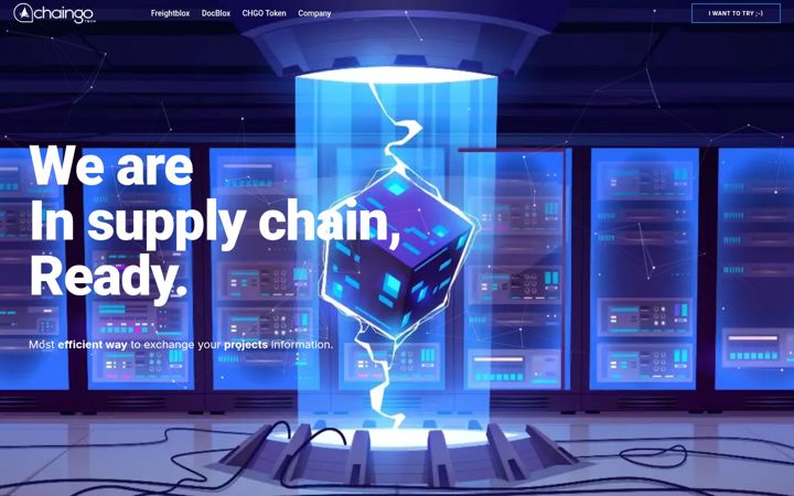 Screenshot of chaingotech.com