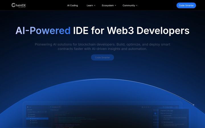 Screenshot of chainide.com
