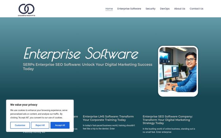 Screenshot of chainpathcrypto.com