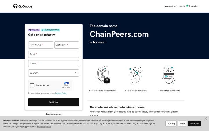 Screenshot of chainpeers.com