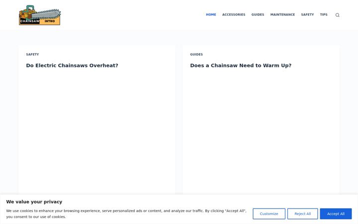 Screenshot of chainsawintro.com