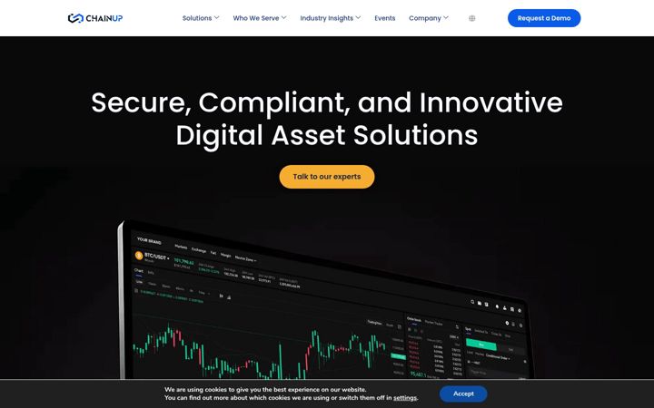Screenshot of chainup.com