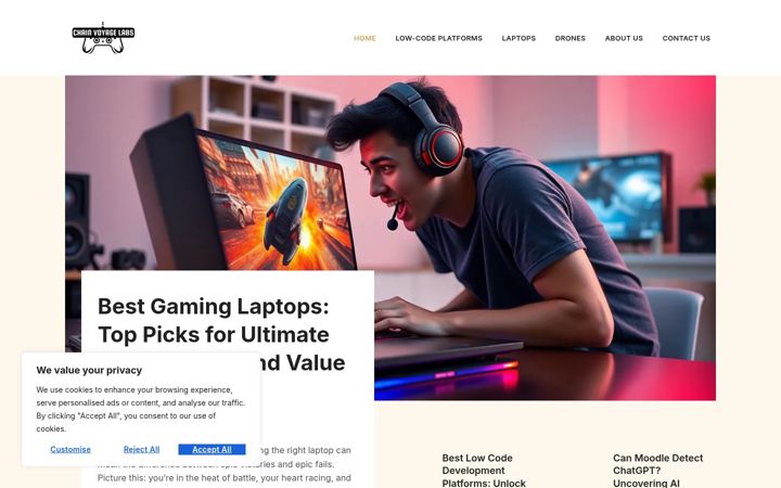 Screenshot of chainvoyagelabs.com