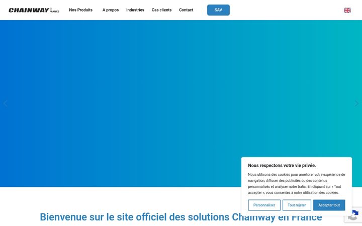 Screenshot of chainway-france.com