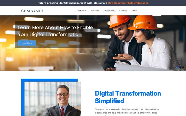 Screenshot of chainyard.com