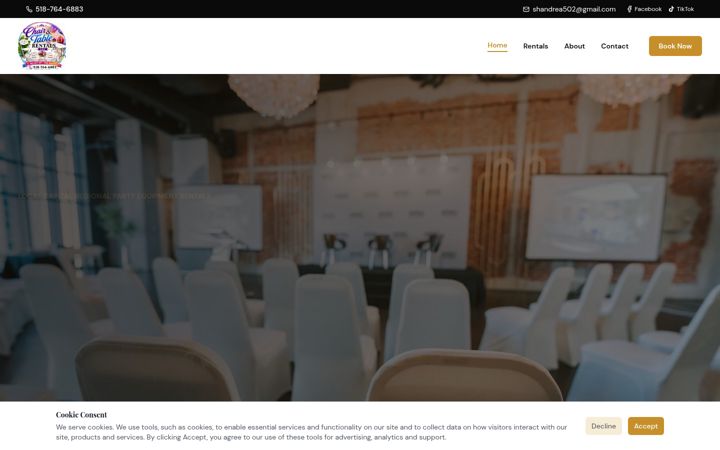 Screenshot of chairandtablerentalsllc.com