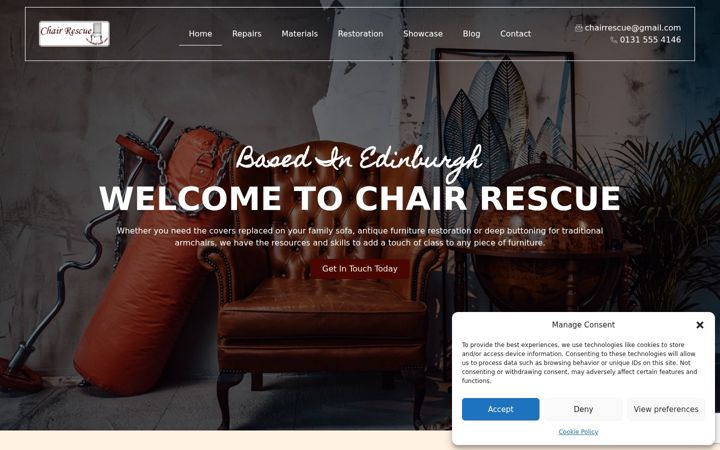 Screenshot von chairrescue-edinburgh.co.uk