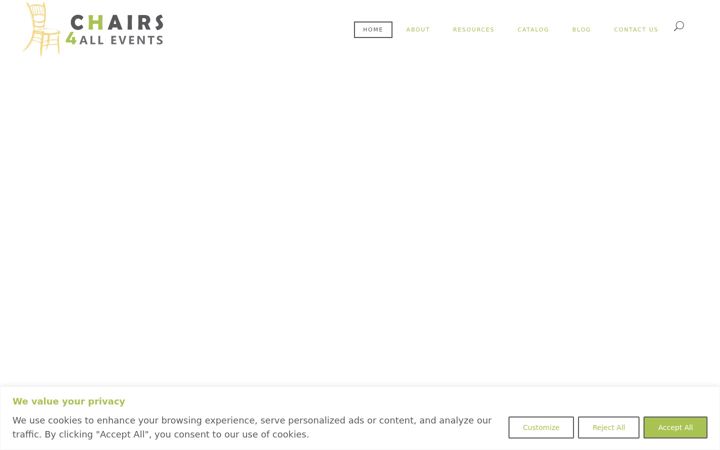 Screenshot of chairs4allevents.com