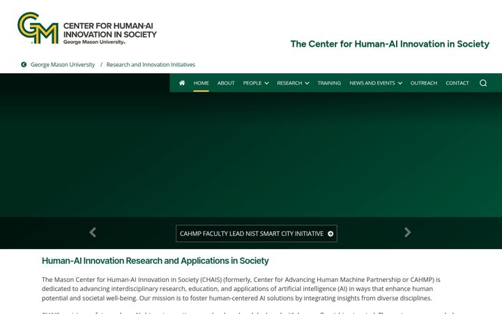 Screenshot von chais.gmu.edu