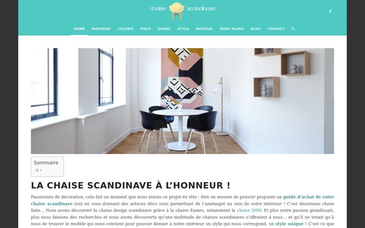 Screenshot of chaisescandinave.com