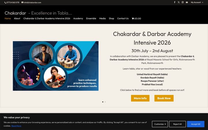 Screenshot of chakardar.com