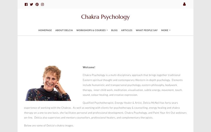 Screenshot von chakrapsychology.co.uk