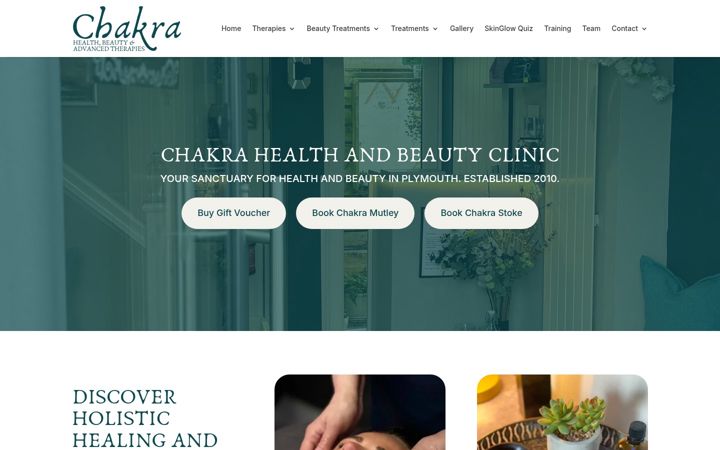 Screenshot von chakratherapy.co.uk