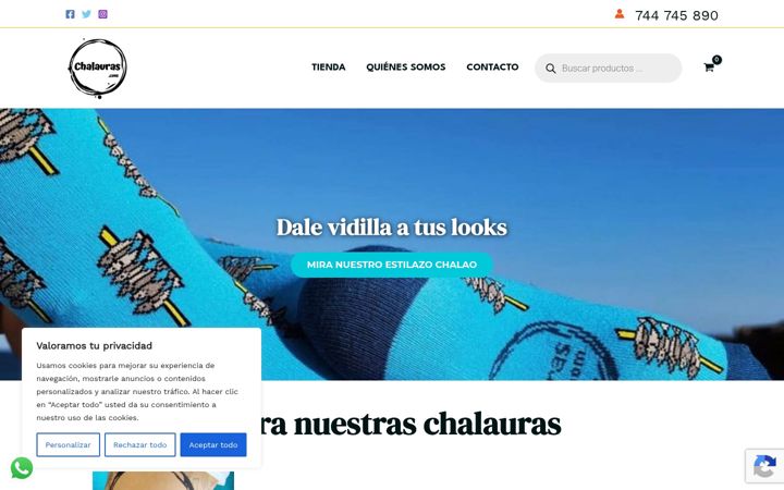 Screenshot of chalauras.com