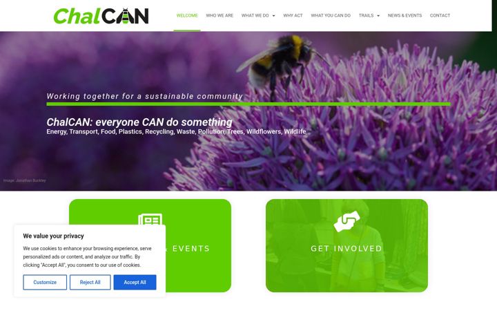 Screenshot von chalcan.org.uk