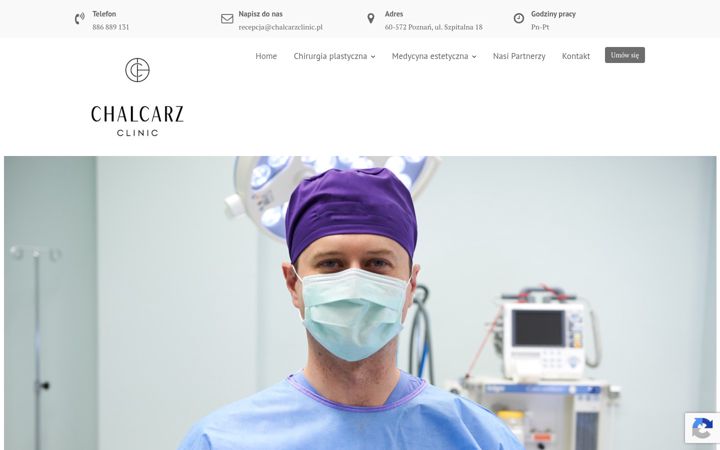 Screenshot ta' chalcarzclinic.pl