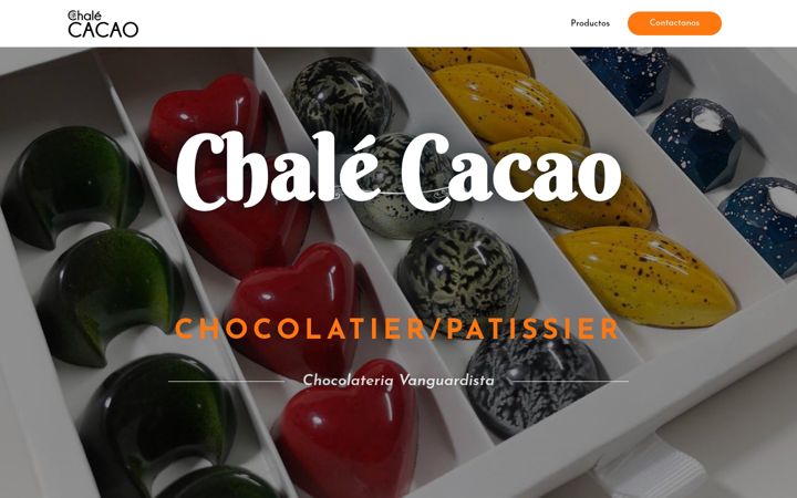Screenshot of chalecacao.com