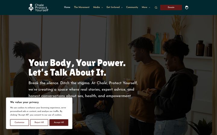 Screenshot of chaleprotectyourself.com