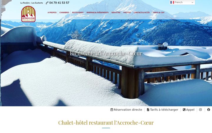Capture d'écran de chalet-accroche-coeur.fr