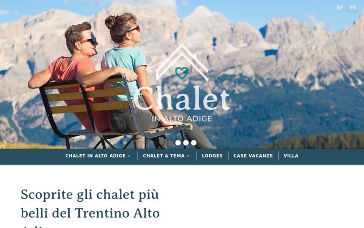 Screenshot of chalet-altoadige.com