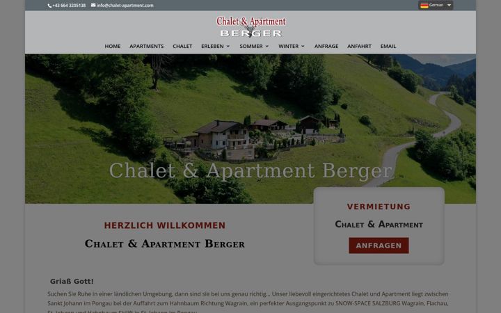 Screenshot of chalet-apartment.com