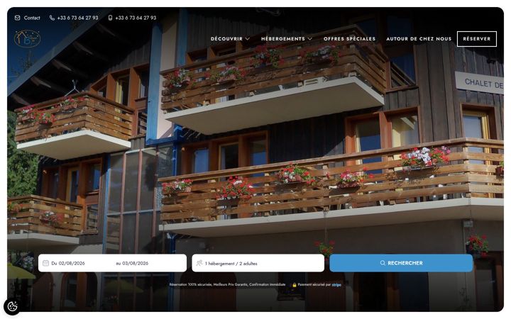 Screenshot of chalet-bisanne.com